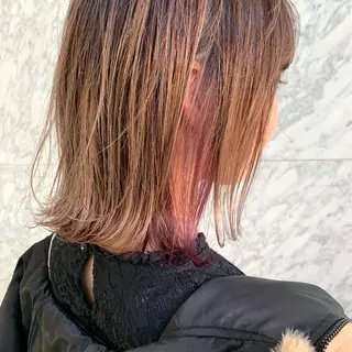 ショート カラー SAKURA 原宿所属・なかの たくみのヘアスタイル