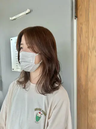 セミロング カラー ufu所属・🫧KOWATA KASUMI🫧のヘアスタイル