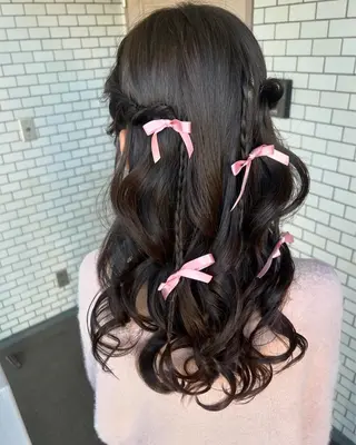 ヘアアレンジ 大人可愛いヘアメイク 💋🧚‍♀️しずかのヘアスタイル