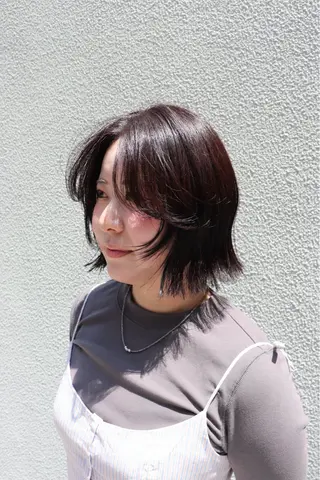 ショート カラー 似合わせカット /パーマ岡本淳平のヘアスタイル