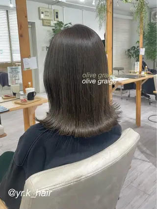ミディアム カラー 赤味消し.髪質改善 🌿𝘠𝘜𝘙𝘐のヘアスタイル