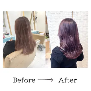 セミロング カラー 💫小顔カット TAROのヘアスタイル