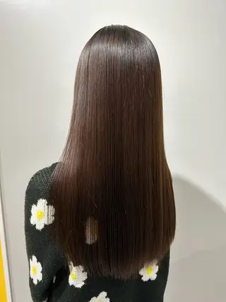 ロング 酸性ストレート/艶髪 /縮毛/sara❄️のヘアスタイル