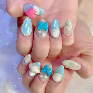 ネイル シェアサロンLei.g(レイジー)所属・3Dアートネイル💗 都築レナのネイルデザイン