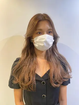 ロング カラー LATTE  渋谷所属・♡レイヤーカット れお♡のヘアスタイル