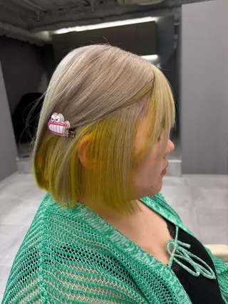 ショート カラー 名古屋／デザイン／ ブリーチ/松井亮磨のヘアスタイル