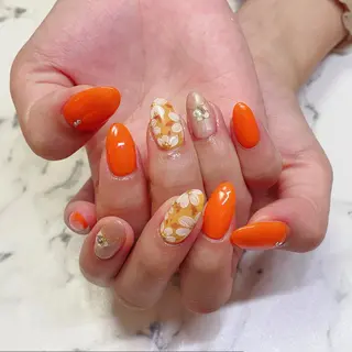 ショート カラー ネイル Q Free nailsのネイルデザイン