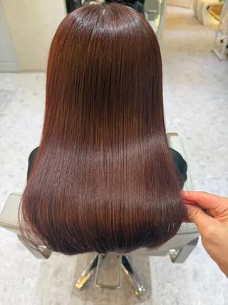 ミディアム カラー 🎀髪質改善/艶髪/ 艶カラー🎀浅田涼風のヘアスタイル