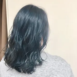 セミロング カラー ヘアアレンジ 【Sweep】おじま のぞみのヘアスタイル