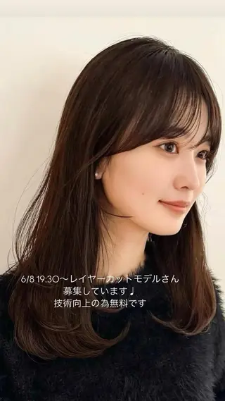 セミロング LOAVE AOYAMA所属・カット無料airi airiのヘアスタイル