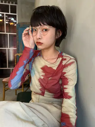 ショート カラー ショート/ボブ/ 心斎橋/宮脇美奈のヘアスタイル