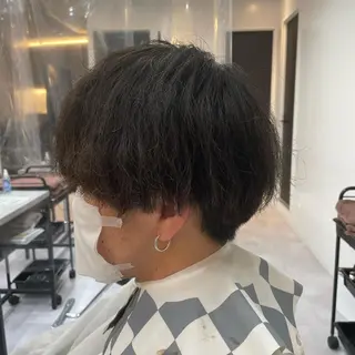 ショート 髪質改善× ハイライト溝江のヘアスタイル