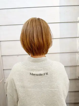 ショート カラー newline銀座所属・👑銀座ショート/ 絶壁補正/金子涼👑のヘアスタイル