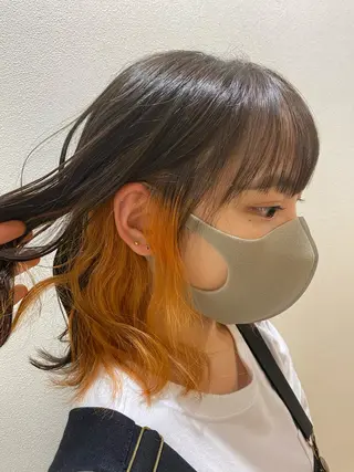 ミディアム ブリーチなしWカラー 🎀韓国ヘア/amiのヘアスタイル