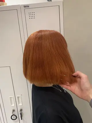 ショート カラー 💖ブリーチ/暖色 𝐘𝐮𝐢💖のヘアスタイル