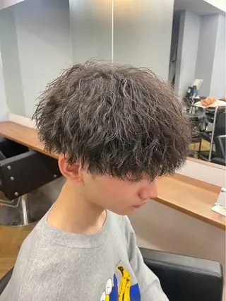 ショート パーマ メンズ メンズサロンALLES by cica所属・吉井 樂のヘアスタイル