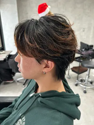 ショート パーマ メンズ ユウ🪄 パーマ指名No1のヘアスタイル