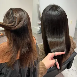 セミロング パーマ 庄内＊三国baron ANJUのヘアスタイル