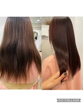 ロング 大迫 江梨のヘアスタイル