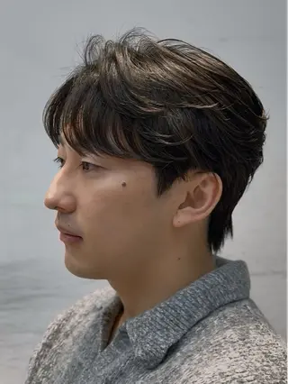 メンズ ニュアンス/フェザー メンズカット/Senのヘアスタイル