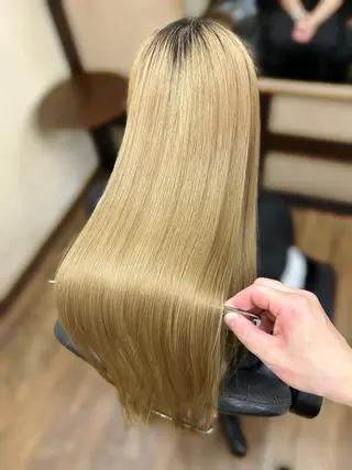 ロング みやたゆうき 髪質改善講師のヘアスタイル