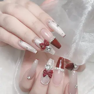 ネイル MoMoA Nail ネイル長さ出し専門店のネイルデザイン