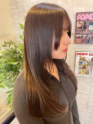 ロング 🍭透明感カラー 志賀拓海🍬🌈のヘアスタイル