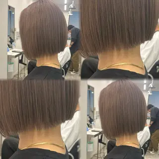 ショート カラー 髪質改善ストレート /暖色カラー🎀🪞のヘアスタイル