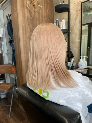 ミディアム カラー Lull (シェアサロンReco VIProom)所属・Lull1人美容室 バレイヤージュのヘアスタイル