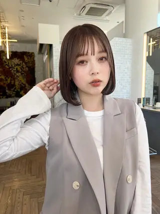 ミディアム カラー 玉川 京のヘアスタイル