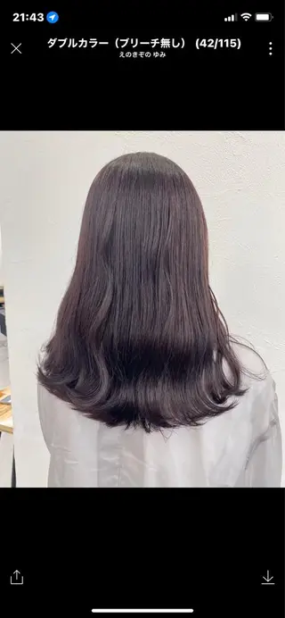 ロング カラー 🧸艶々韓国ヘア 🧁mizunaのヘアスタイル