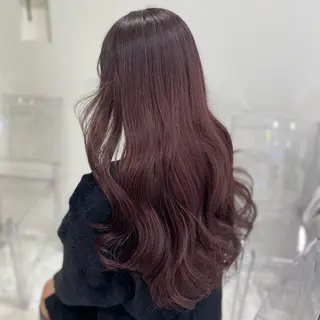 セミロング カラー 🎀🧁ダメージレス 艶髪カラー🧁🎀のヘアスタイル