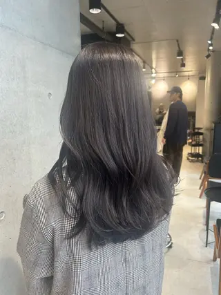 セミロング カラー 【銀座】艶髪/上品な カラー特化/涼/駅近のヘアスタイル