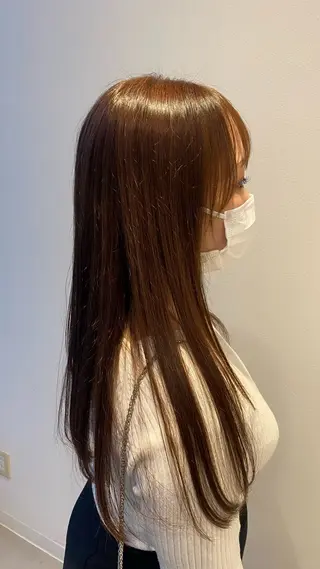 ロング カラー 中江 唱のヘアスタイル