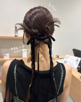 セミロング カラー regalo Acari🍎のヘアスタイル