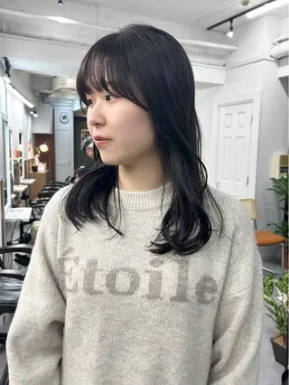 ロング カラー レイヤーボブ/ 艶カラー/サナ🌼のヘアスタイル