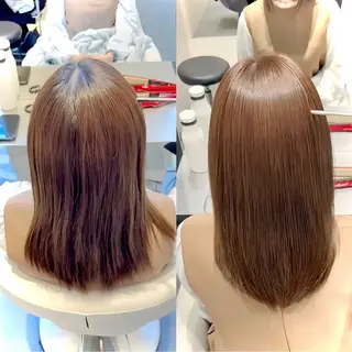 セミロング パーマ SALOWIN 銀座Ray Ⅱ所属・縮毛矯正/レイヤー MUNEYOSHIのヘアスタイル