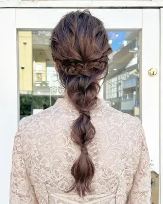 ロング 髪質改善カラー☆ ヘアアレンジmiyuのヘアスタイル