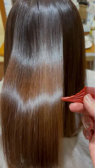 ロング 田中 姫梨のヘアスタイル