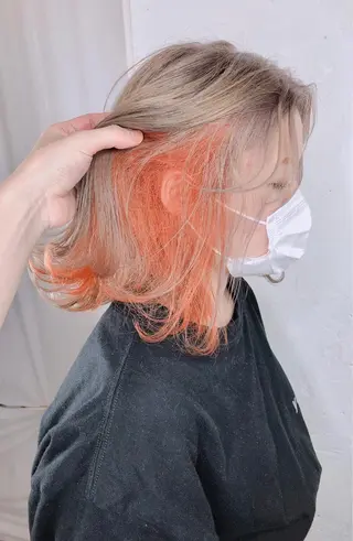 ミディアム カラー デザインカラー🎨 下北沢 / 磯部のヘアスタイル