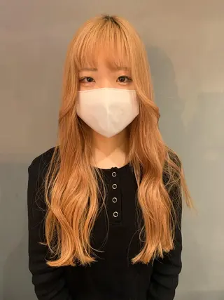 ロング カラー 美髪・シールエクステ ホソタニリョウコのヘアスタイル