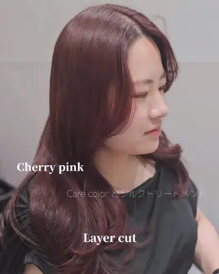 セミロング カラー サロウィン　神戸三宮店所属・三宮No.1ブリーチ 無しカラー/杉山太貴のヘアスタイル