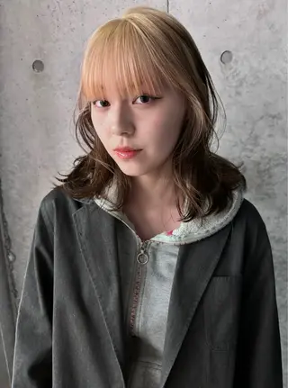 ミディアム カラー yuuna/ ハッシュカット🎀のヘアスタイル