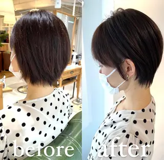ショート eins.hair所属・過去一の柔髪ヘア 🌿einshairのヘアスタイル