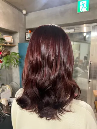 ミディアム 土田かほ/本日🈳 透明感カラー🍃のヘアスタイル