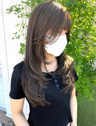 ロング 💫レイヤーカット✨ 透明感カラー工藤雄大のヘアスタイル