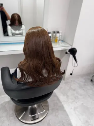 ロング カラー ヘアアレンジ 透け上品ハイトーン 職人ゆうと🤍のヘアスタイル