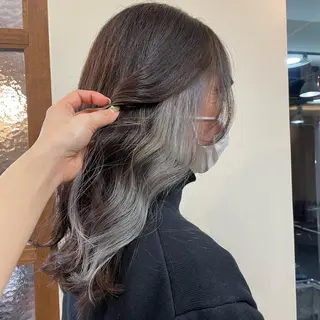 ロング カラー NiCHE avenir吉祥寺所属・💜カラー/縮毛矯正 /NARUKA💜のヘアスタイル