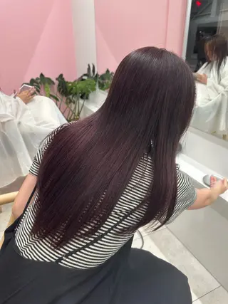 ロング カラー 林 莉央のヘアスタイル