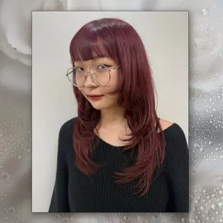 ロング カラー 豊川/髪質改善/ 美髪カラー/アヤカのヘアスタイル